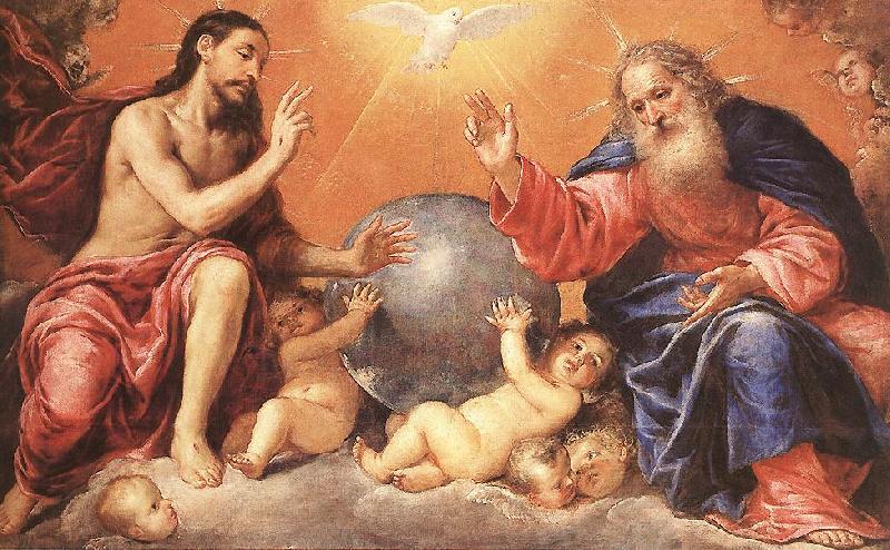 PEREDA, Antonio de The Holy Trinity oil painting image
